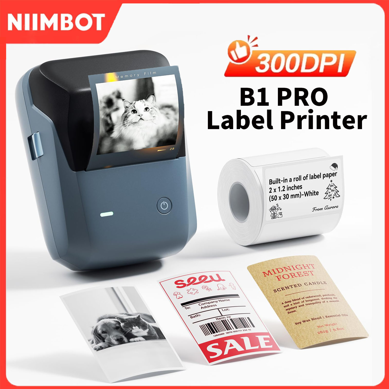 Commercial Printing Network - Niimbot B1/B1PRO Label Printer 200/300 DPI