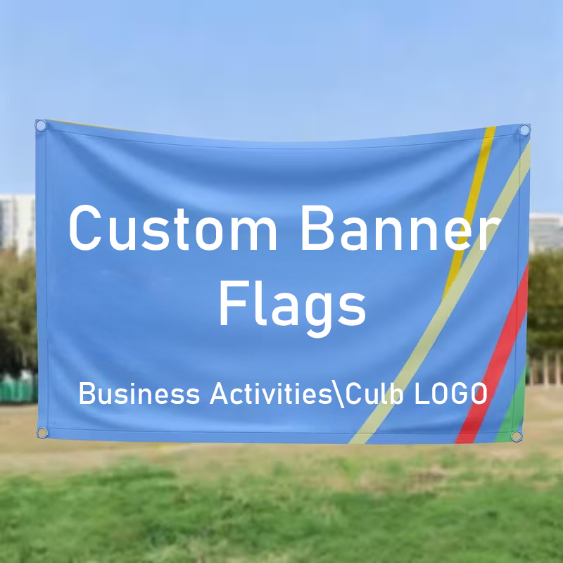 Commercial Printing Supplies Usa - Custom Flag Banner for Personalized Logo