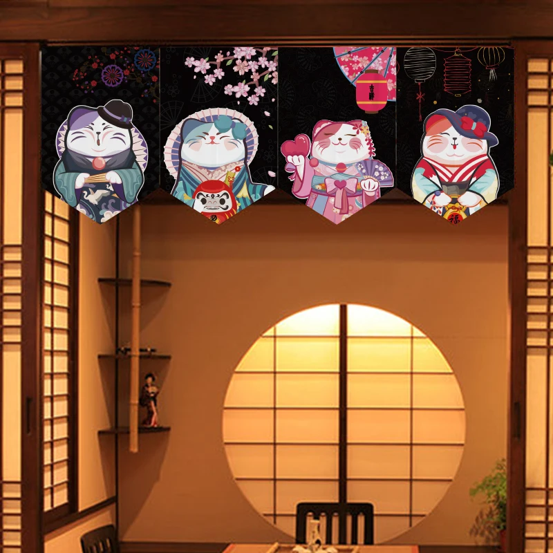 Commercial Printing Rates - Japanese Lucky Cat Partition Short Flag