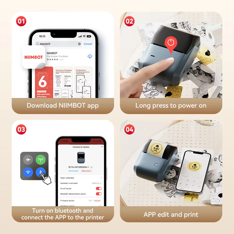 Niimbot B1/B1PRO Label Printer - огляд і ціна Commercial Printing Network