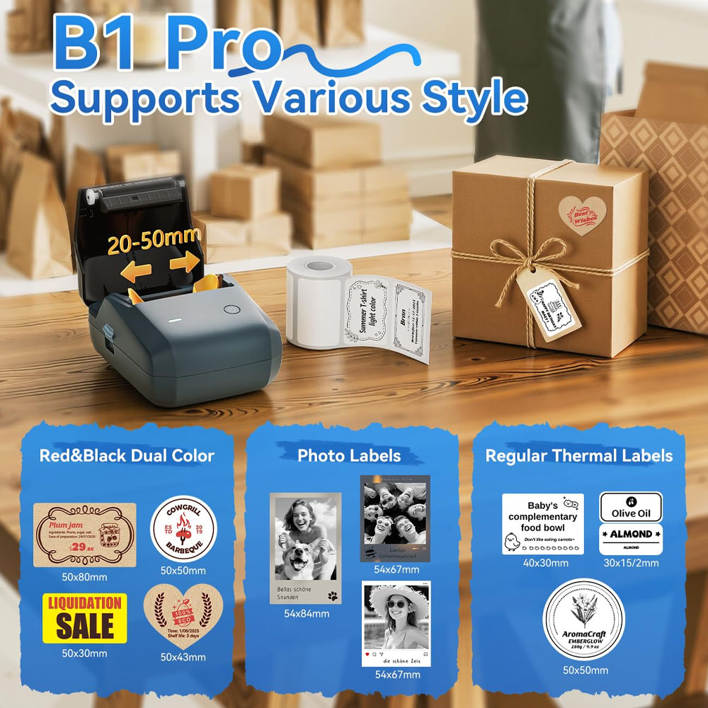 Niimbot B1/B1PRO Label Printer - огляд і ціна Commercial Printing Network
