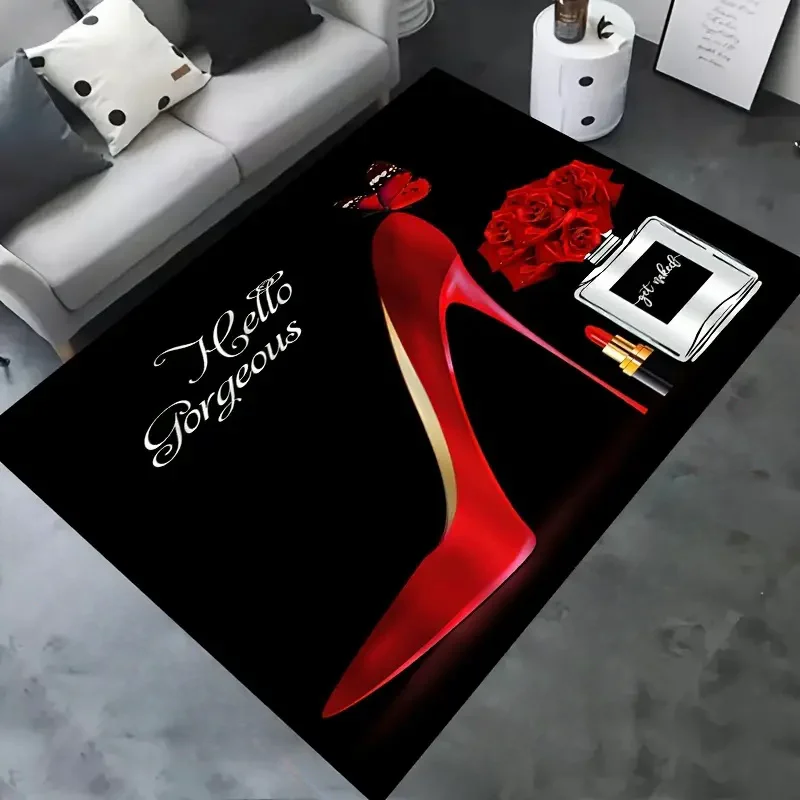 Red High Heel Print Area Rug,  - огляд і ціна Commercial Printing Supplies Usa