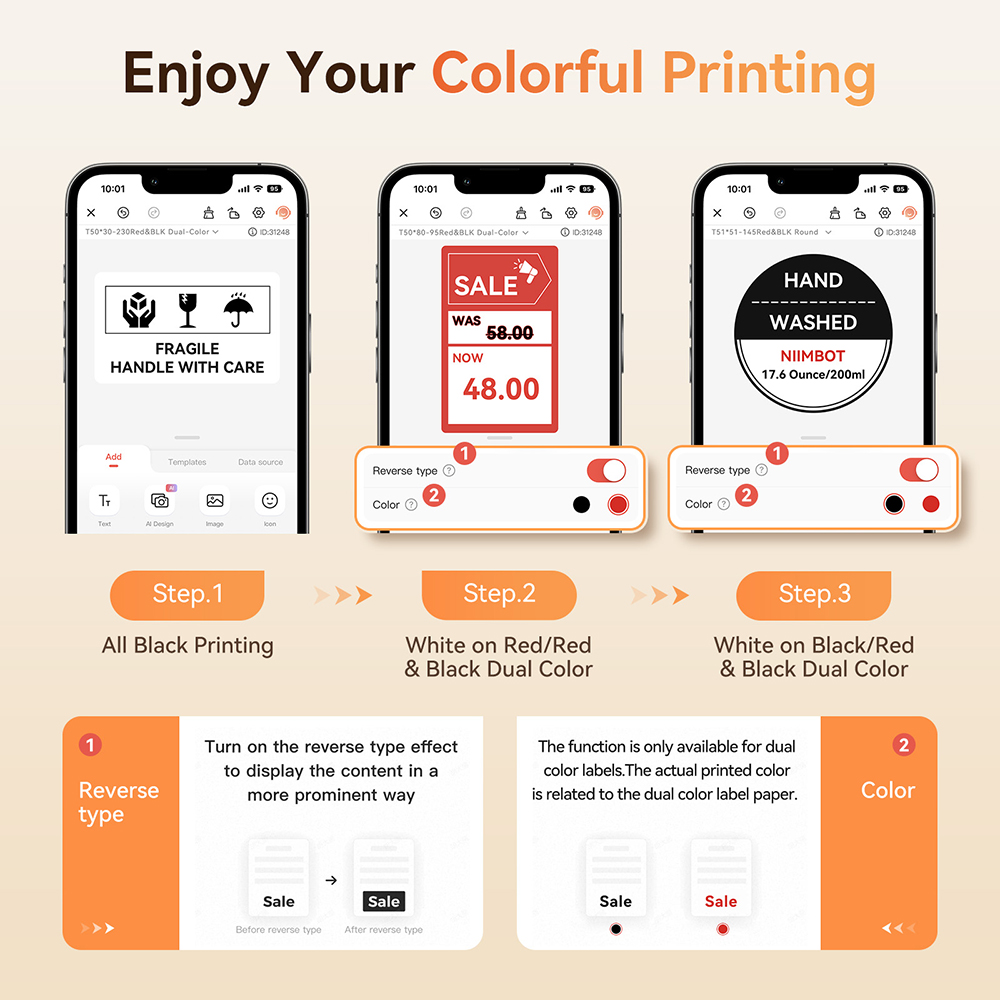 Niimbot B21 PRO Red Black Colo - огляд і ціна Commercial Printing Network