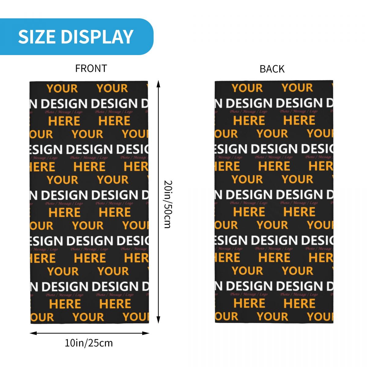 Custom Your Design Here Bandan - огляд і ціна Company Profile Printing
