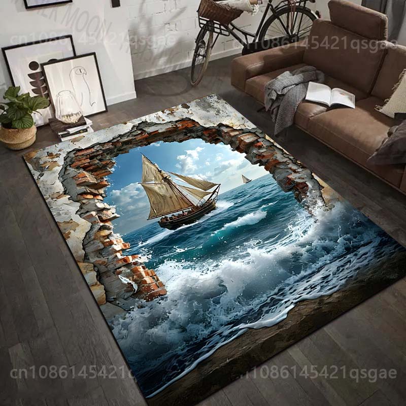 1PC Sailing ship through broke - огляд і ціна Commercial Wall Printing
