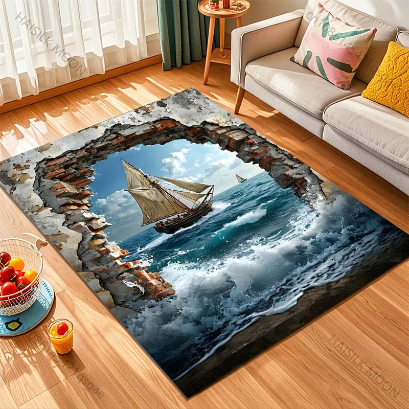 1PC Sailing ship through broke - огляд і ціна Commercial Wall Printing