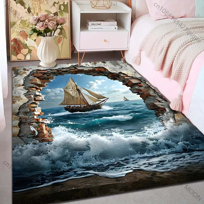 1PC Sailing ship through broke - огляд і ціна Commercial Wall Printing