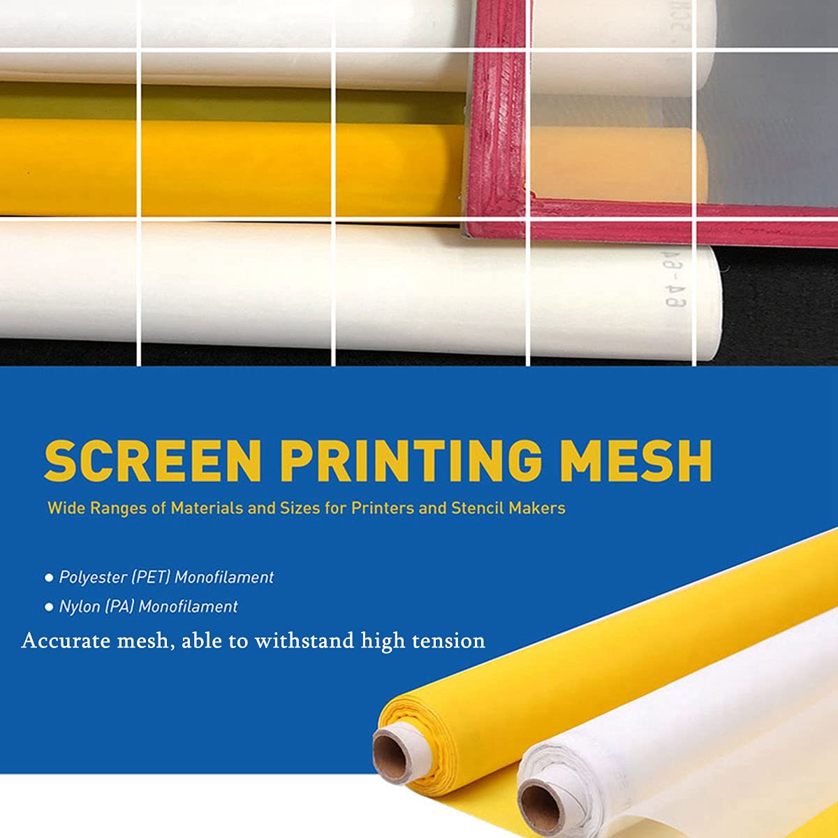 Screen Printing Mesh White Sil - огляд і ціна Commercial Printing Supplies Usa