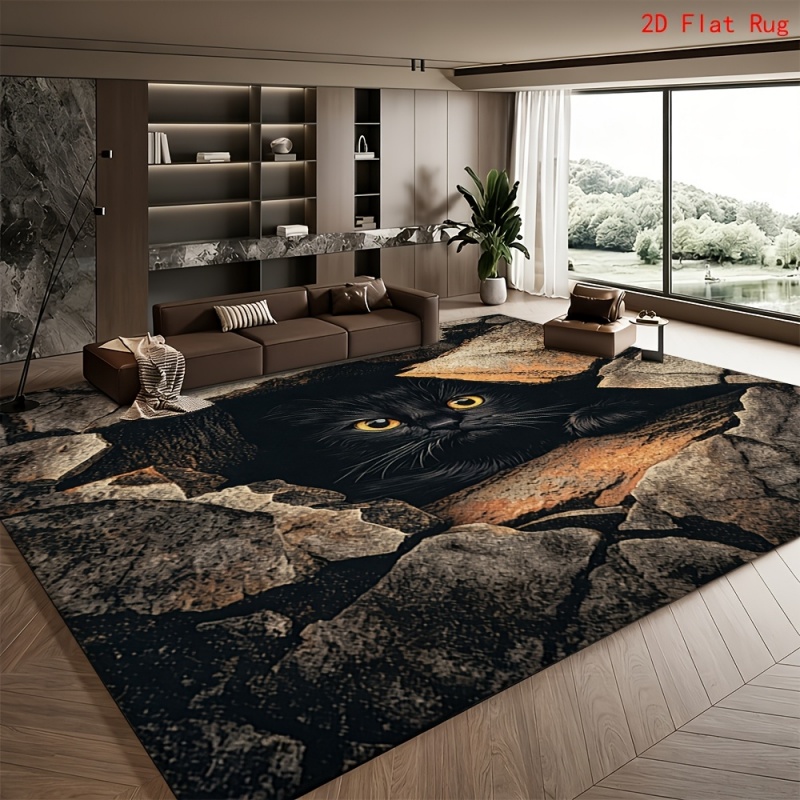 2D Black Cat Rock Crack Print  - огляд і ціна Commercial Printing Services