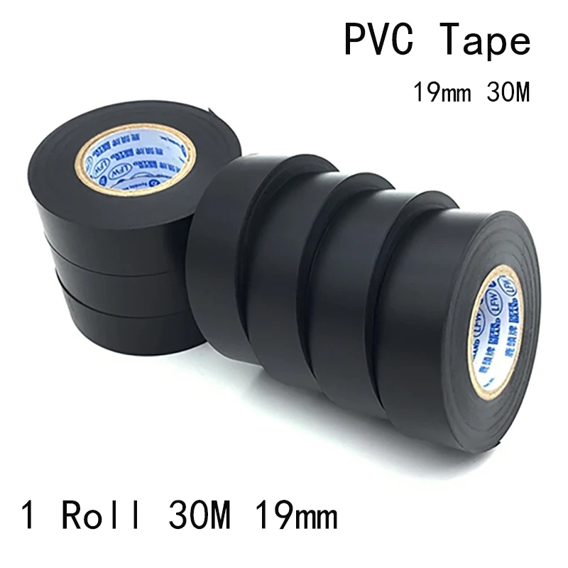 1pc 19MMX30M Black Electrical  - огляд і ціна Heat Transfer Vinyl Roll