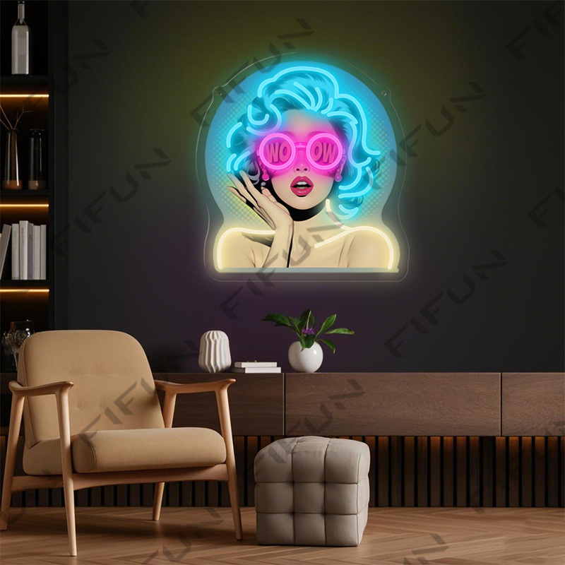 WOW Curl Girl Neon Sign UV Pri - огляд і ціна Commercial Printing Services