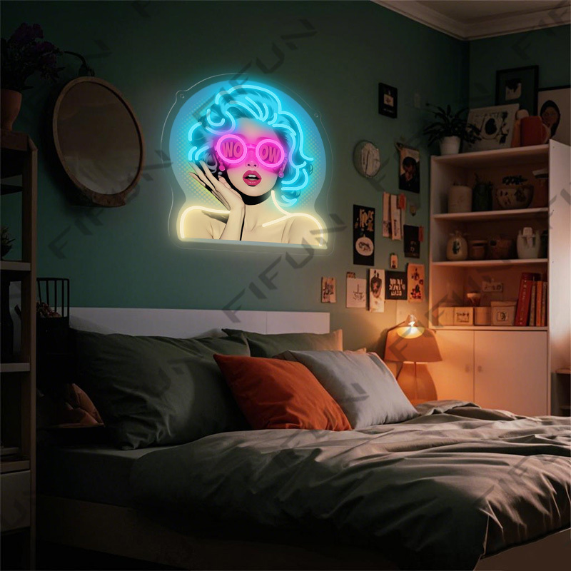 WOW Curl Girl Neon Sign UV Pri - огляд і ціна Commercial Printing Services