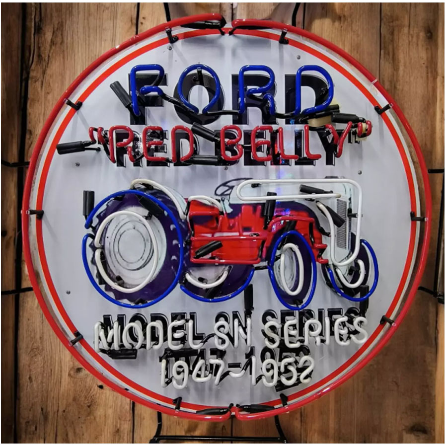 For Red Belly Neon Sign Tracto - огляд і ціна Commercial Wall Printing
