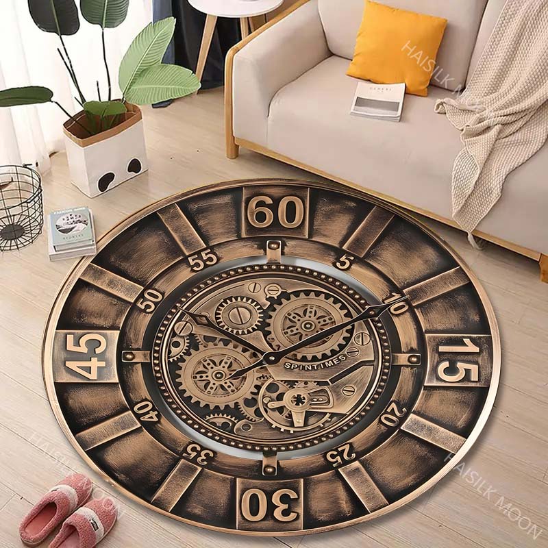 1PC Vintage gear wall clock fa - огляд і ціна Commercial Wall Printing