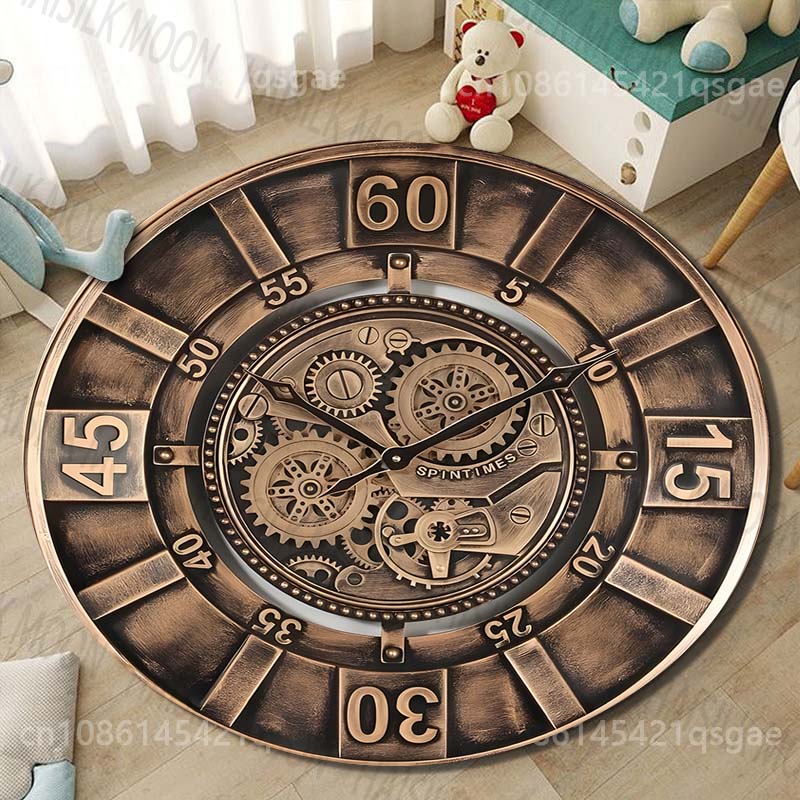 1PC Vintage gear wall clock fa - огляд і ціна Commercial Wall Printing
