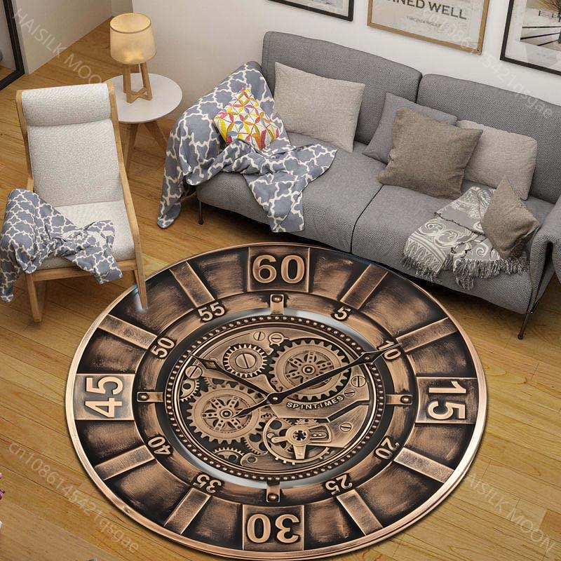1PC Vintage gear wall clock fa - огляд і ціна Commercial Wall Printing